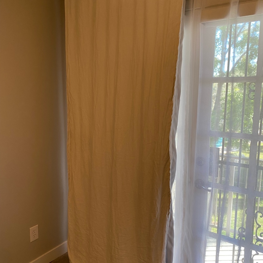 West Elm European Flax Linen Blackout Curtains